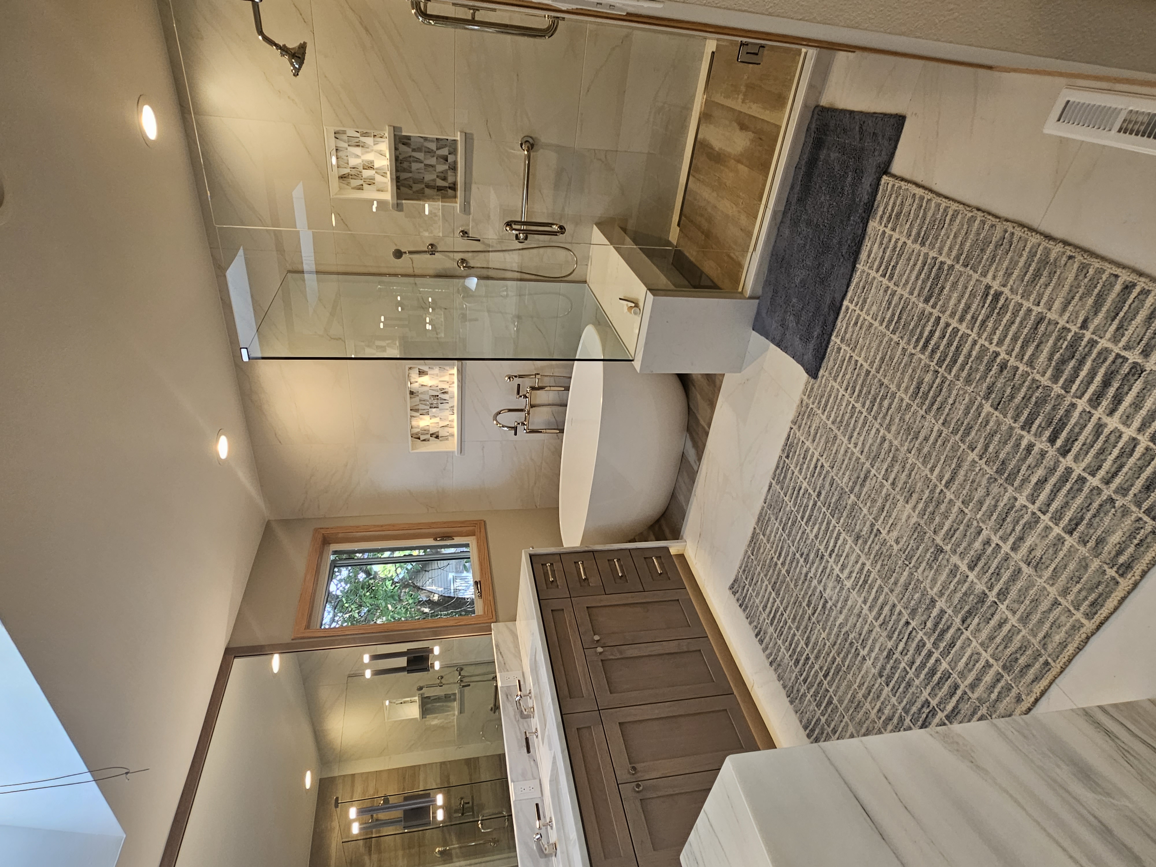 Matt Taylor, CTI certified tile installer in Denver, setting tile